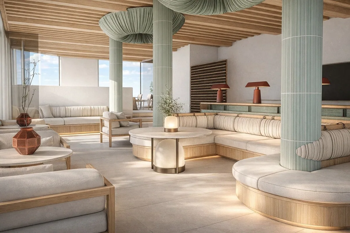 Conception de Plans 3D du restaurant d’un hôtel - Cabo Negro